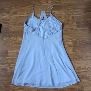 Naked Zebra gray cut out dress